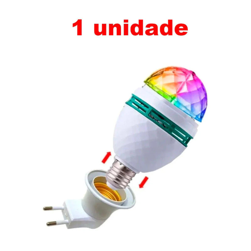 Lâmpada Led Giratória Colorida